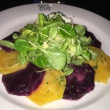 Gluten-free beet salad from Belgian Beer Cafe